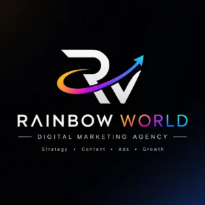 rainbow world digital agency logo